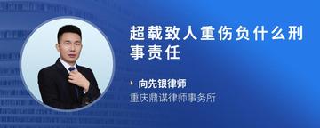 超载致人重伤负什么刑事责任