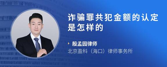 诈骗罪共犯金额的认定是怎样的
