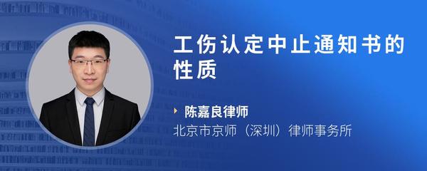 工伤认定中止通知书的性质
