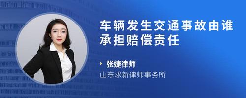 车辆发生交通事故由谁承担赔偿责任