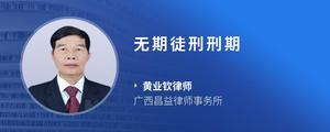 无期徒刑刑期