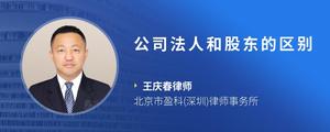 公司法人和股东的区别