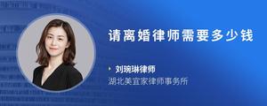 请离婚律师需要多少钱