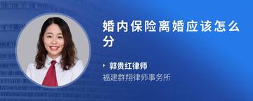 婚内保险离婚应该怎么分