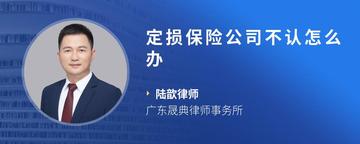 定损保险公司不认怎么办