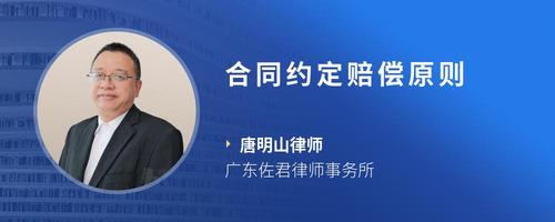 合同约定赔偿原则